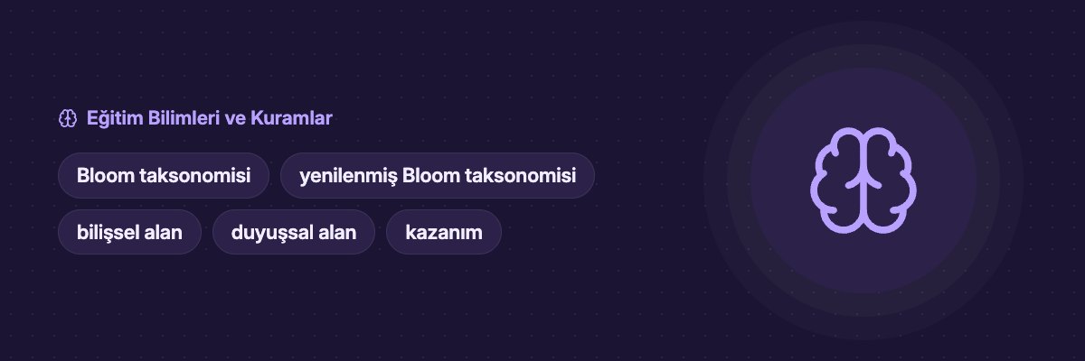 Bloom Taksonomisi ve Yenilenmiş Taksonomi yazısının kapak görseli