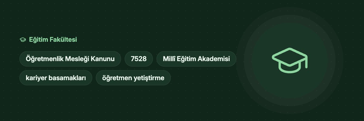 Öğretmenlik Mesleği Kanunu (7528) Neleri Değiştirdi? yazısının kapak görseli