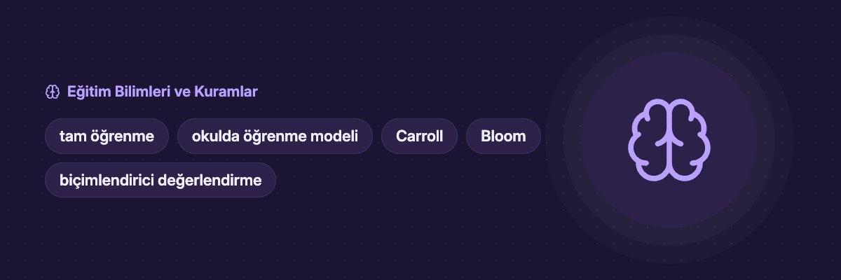 Tam Öğrenme ve Okulda Öğrenme: Carroll ve Bloom Modelleri yazısının kapak görseli